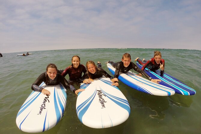 2 Hour Private Group Surf Lessons in Huntington Beach - Moving from footwork to the water