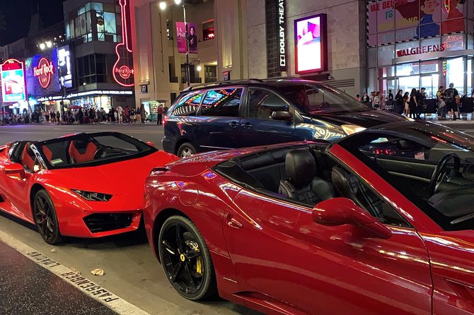20-Minute Driving Tour: Hollywood to Sunset Blvd in a Lamborghini - The Walk of Fame, Dolby Theatre, and Hollywood and Highland