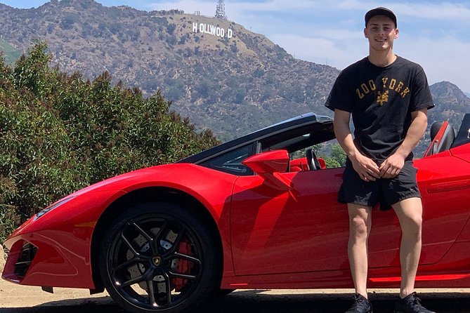 30-Minute Driving Tour: Explore Hollywood in a Lamborghini - Through Outpost Estates toward the hills