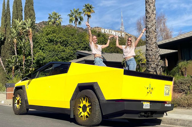 50-Minute Driving Tour: Explore Hollywood in a Cybertruck - The Hollywood Sign photo stop