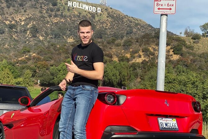 50-Minute Driving Tour: Explore Hollywood Sign in a Ferrari - What the $93.60 price includes