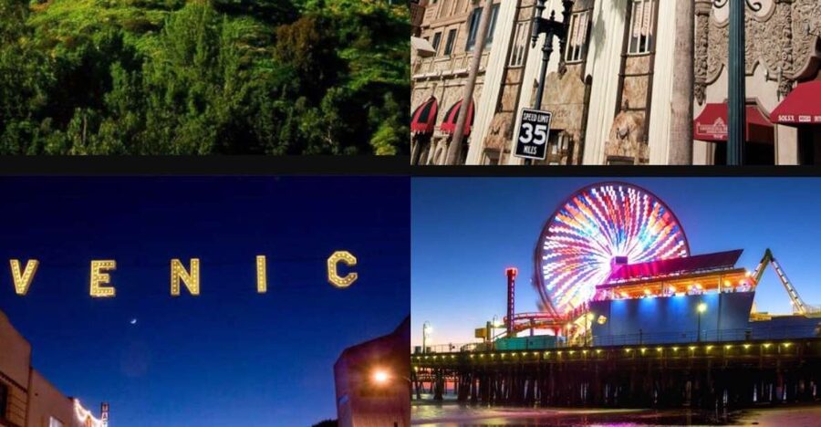 Anaheim: LA, Hollywood, and Santa Monica Day Group Tour - Leaving Anaheim by white Sunseeker van
