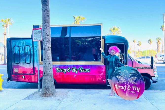 Drag Queen Hosted Mobile Theater Palm Springs Sightseeing Tours - Twin Palms Estate and Frank Sinatra’s Palm Springs