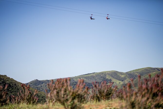 Epic Zipline Tour near Santa Barbara - Two more lines back toward the valley floor