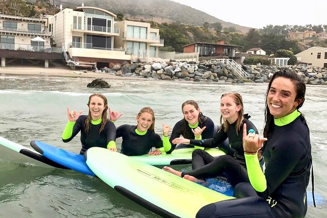 Experience Malibu with Exclusive 90-Minute Surf Lessons - Learning to stand, one wave at a time