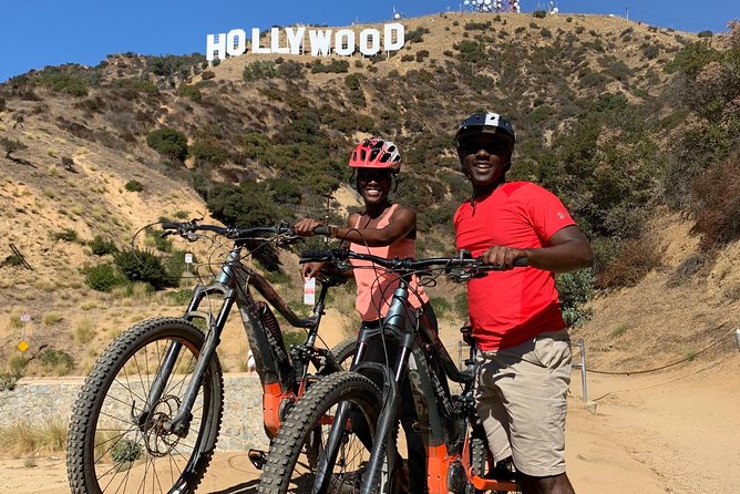 Famous Hollywood Sign Electric Mountain Bike Tour - Above the sign: the main payoff