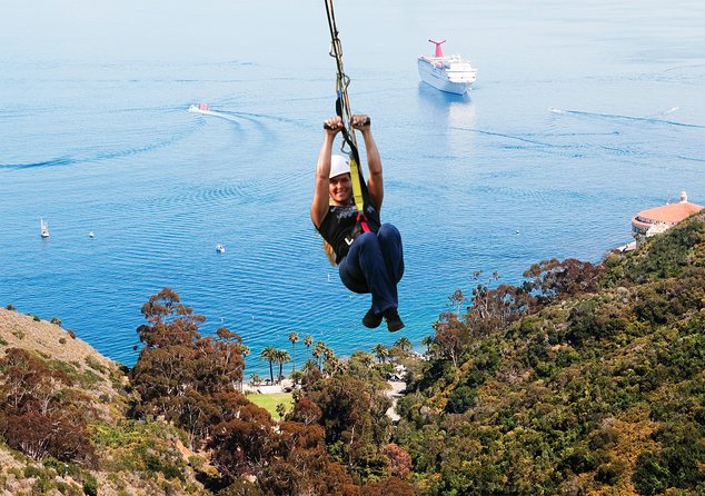 From LA: Catalina Island with Zipline Tour and Hotel Pickup - The timing is the main tradeoff