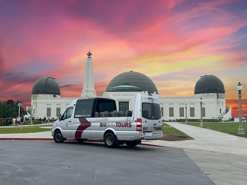 From Los Angeles: Griffith Observatory Open-top Sunset Tour - Reaching Griffith Observatory at sunset