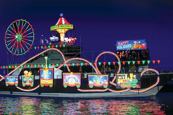 Holiday Lights Cruise Throughout Luxurious Newport Beach Harbor - Ring of Lights Estates and the Boat Parade