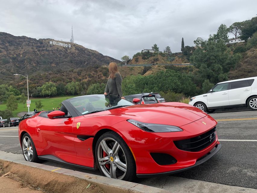 Hollywood Sign 50 Min Ferrari tour (drive or be driven) - The Hollywood Sign photo stop