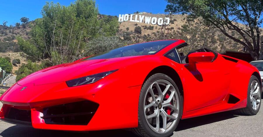 Hollywood Sign 50 Min Lamborghini tour (drive or be driven) - Starting beside Hollywood and Highland