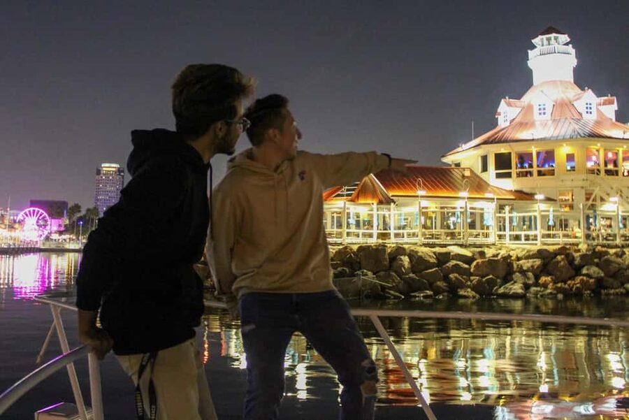 Long Beach: Private Night Yacht Cruise With City Lights - Passing the RMS Queen Mary