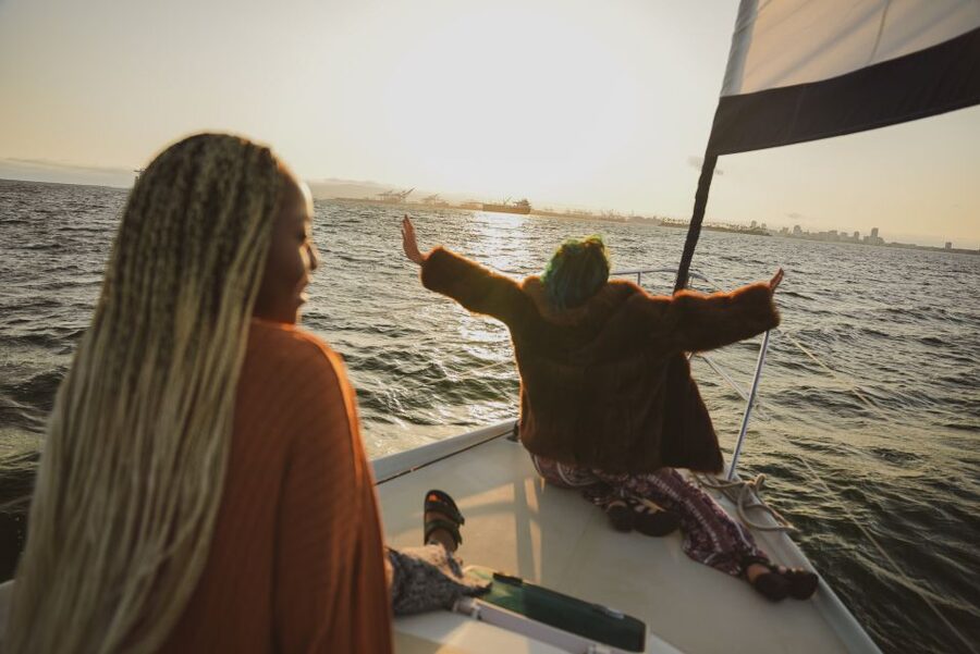 Long Beach: Private Sailboat Rental with Licensed Captain - Island White and the chance for a swim