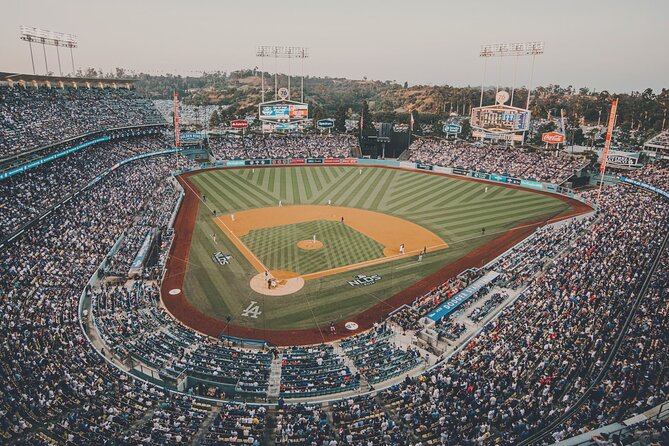 Los Angeles Dodgers Baseball Game at Dodger Stadium - Dodger Stadium’s 1962 setting above Los Angeles