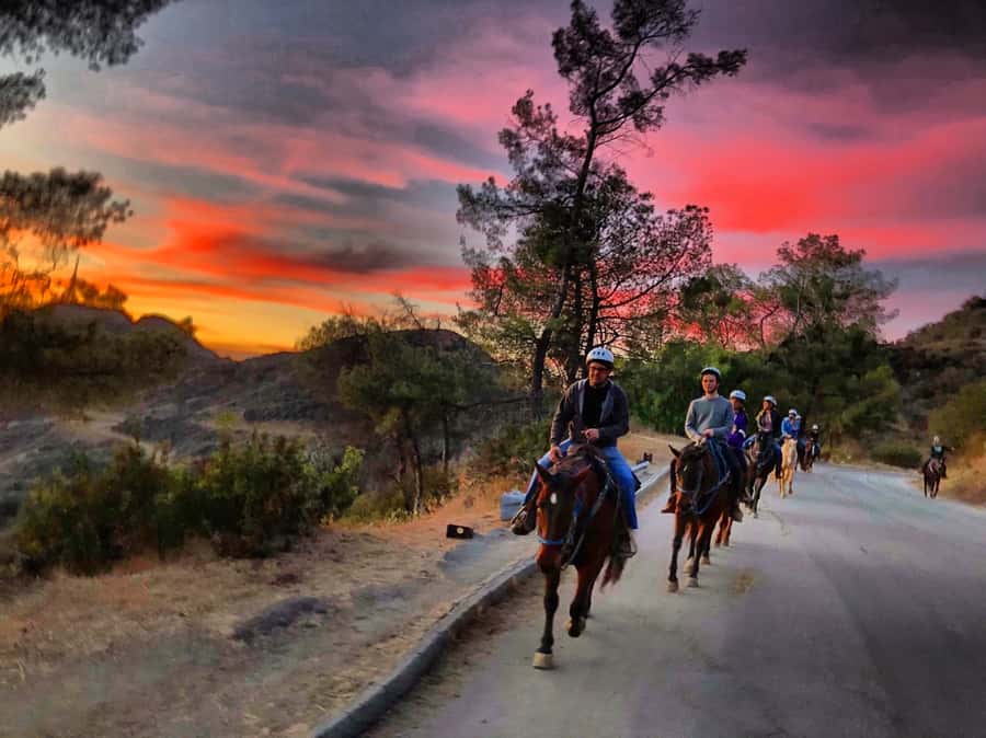 Los Angeles: Evening 2-Hour Hollywood Horseback Riding Tour - Arriving at Sunset Ranch Hollywood