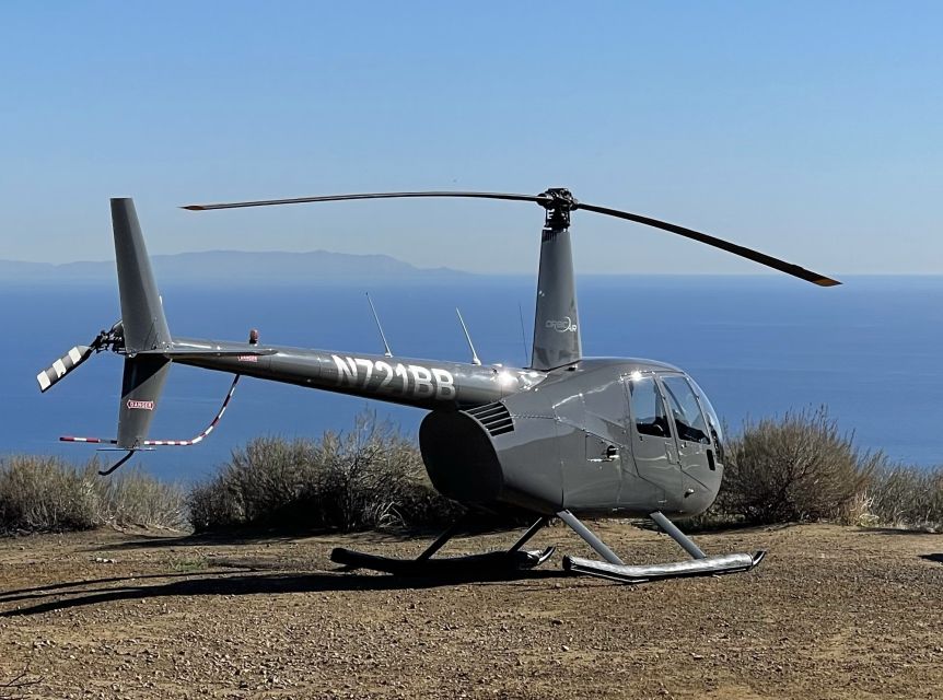 Los Angeles Helicopter Tour & Malibu Mountaintop Landing - Getty Villa and Universal Studios on the way back