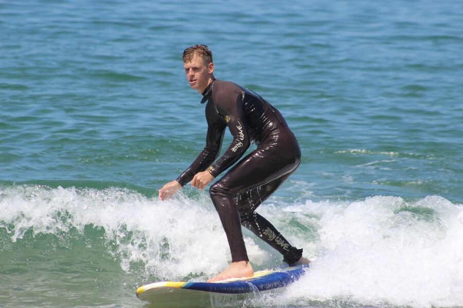 Los Angeles: Private Surfing Lesson - The Sand Lesson: Pop-Up, Ocean Basics, and Safety