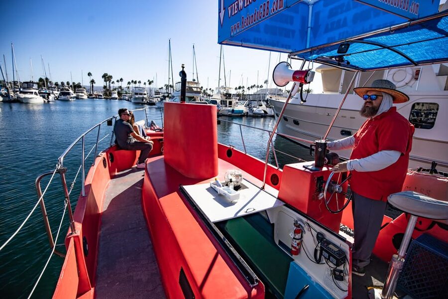 Los Angeles: Redondo Beach Glass Bottom Boat Cruise - Above deck for sea lions and birds