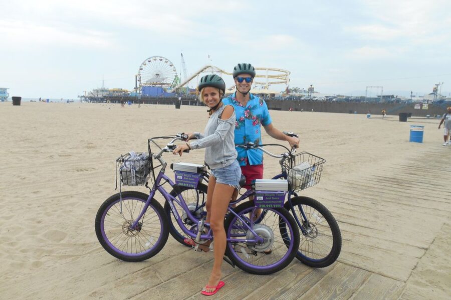 Los Angeles: Santa Monica and Venice eBike Tour - Santa Monica Beach and the route beneath the pier