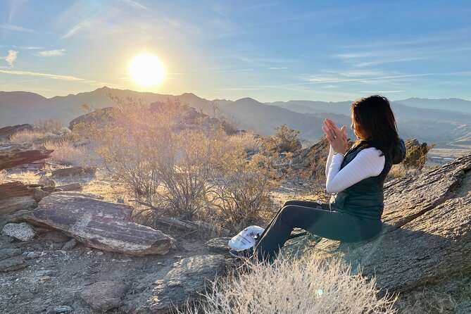 Mountain Sunrise Hike and Meditation in Palm Springs - South Lykken Trail before sunrise