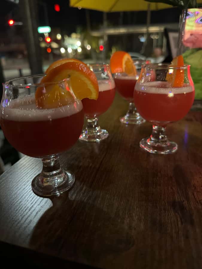 Palm Springs Tour from an open air 6 Passenger Golf Cart - Beer at La Quinta Brewing Co Taproom