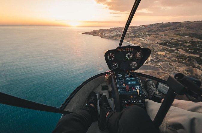Private Helicopter Tour of Rancho Palos Verdes, Los Angeles, and Long Beach - The USS Iowa and the working waterfront