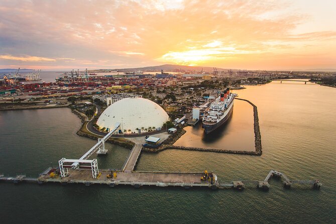 Private Helicopter Tour of Rancho Palos Verdes, Los Angeles, and Long Beach - Long Beach Harbor, downtown, and the Queen Mary