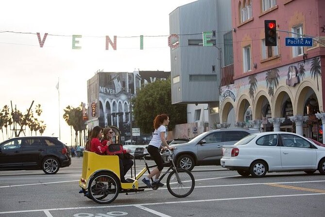 Private Rickshaw Tour of Santa Monica and Venice Beach - Starting under the Santa Monica Pier sign