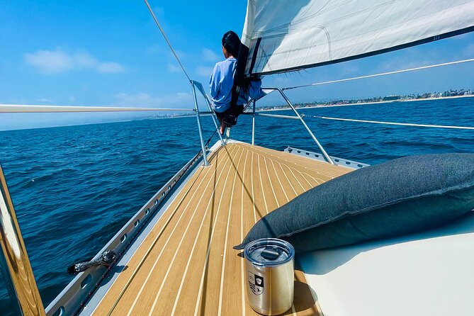 Private Therapy Sailing Adventure - Turning toward Malibu and the Santa Monica Mountains