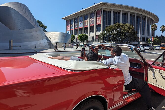 Private Tour Downtown to the Hollywood Sign in a 1965 Mustang - A Quieter Hollywood Sign Viewpoint