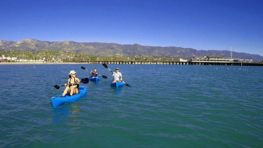 Santa Barbara: 1.5-Hour Harbor Kayak Tour - Starting at West Beach, with the harbor in front of you