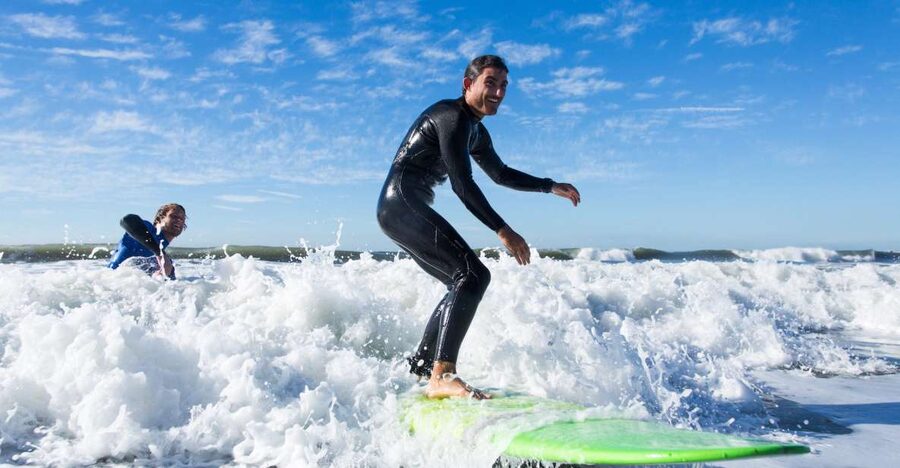 Santa Barbara: 1.5-Hour Private Beginner's Surf Lesson - Finding the surf van at Mondos Beach