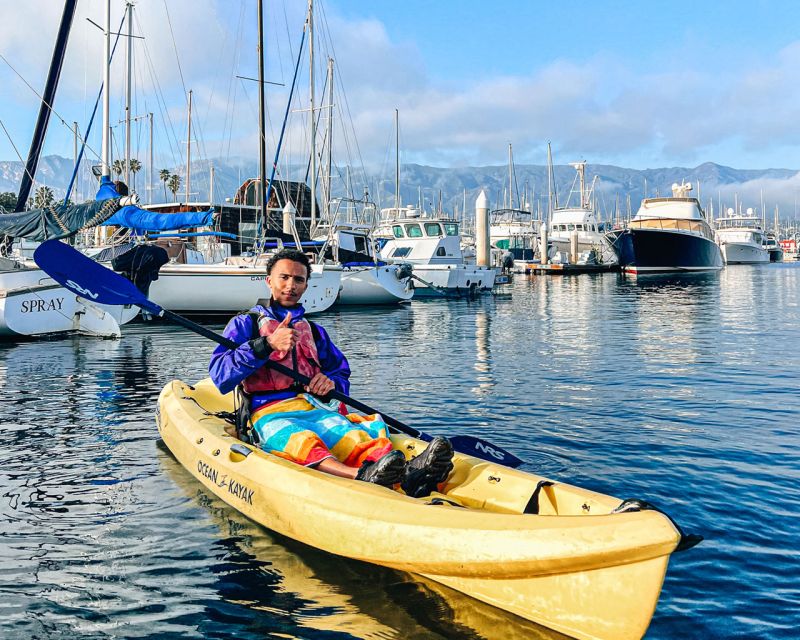 Santa Barbara Harbor: Wildlife Kayak Tour (2 Hours) - Through the boats and beneath the wharf