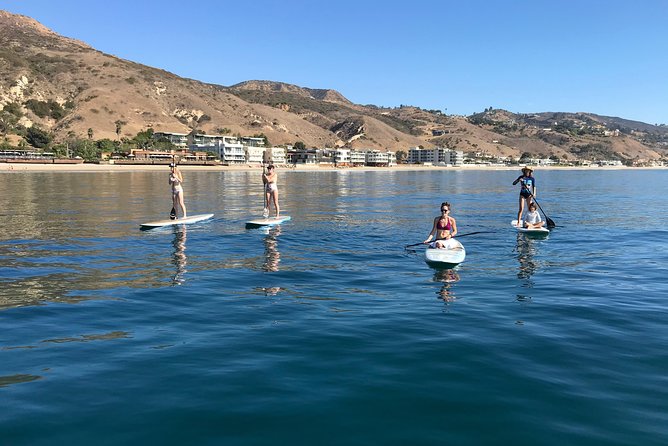 Stand up Paddle Board in Malibu - Paddling north along the Malibu coast