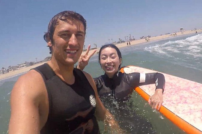 Surf Lesson - Huntington Beach as the setting