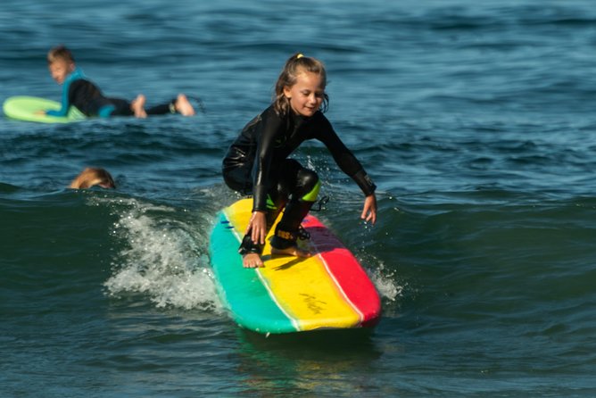 Surf Lesson in Laguna Beach - Getting ready with a board and wetsuit