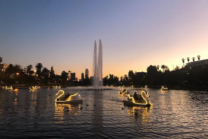 Swan Boat Night Ride at Echo Park Lake - Why this simple lake ride works so well at night