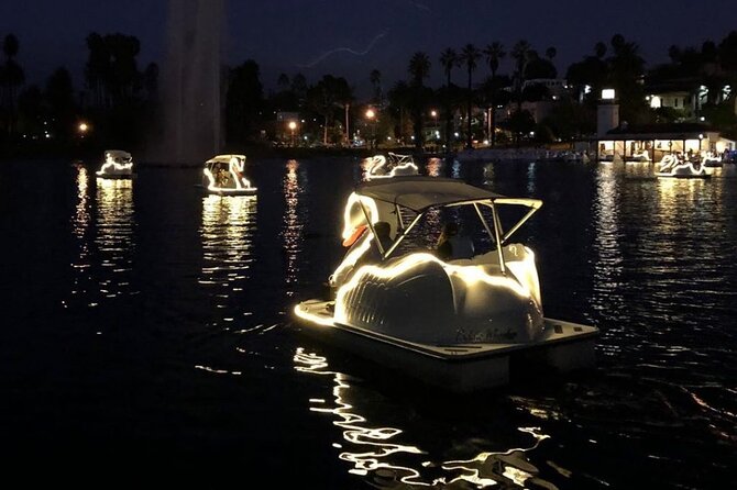 Swan Boat Night Ride at Echo Park Lake - Who will enjoy it most