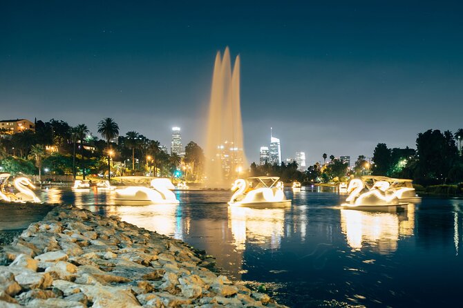 Swan Boat Night Ride at Echo Park Lake - Arriving at 751 Echo Park Avenue
