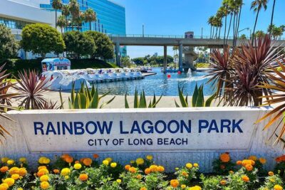 Swan Boat Rental at Rainbow Lagoon in Long Beach