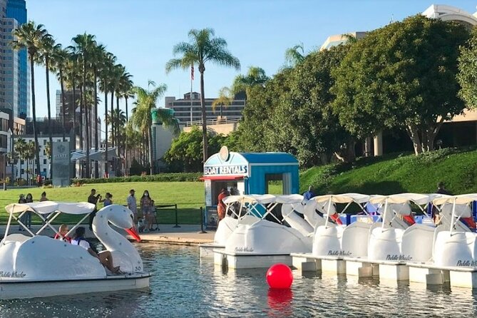 Swan Boat Rental at Rainbow Lagoon in Long Beach - How the experience feels for couples and families