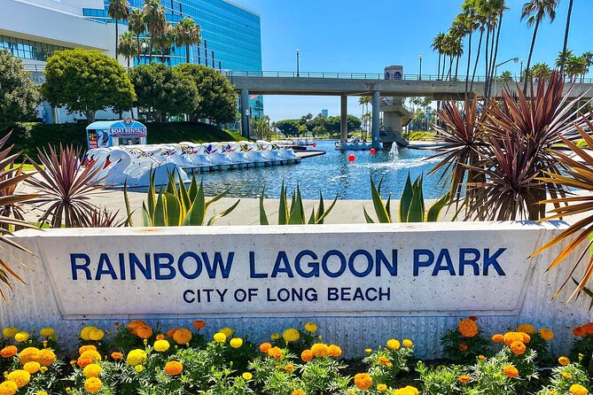Swan Boat Rental at Rainbow Lagoon in Long Beach - Finding the dock at Shoreline Drive and South Pine Avenue
