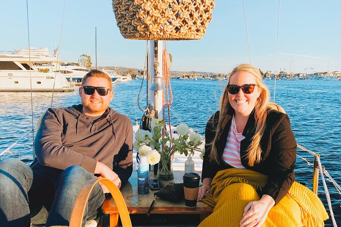 The Boat People Cruise Private Harbor Cruises - A small sailboat makes Newport Bay feel personal